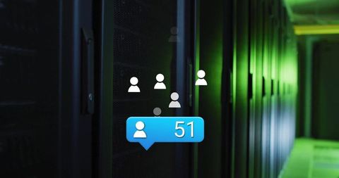 Data center networking with notification overlay