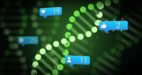 Digital DNA Interaction with Social Media Notifications