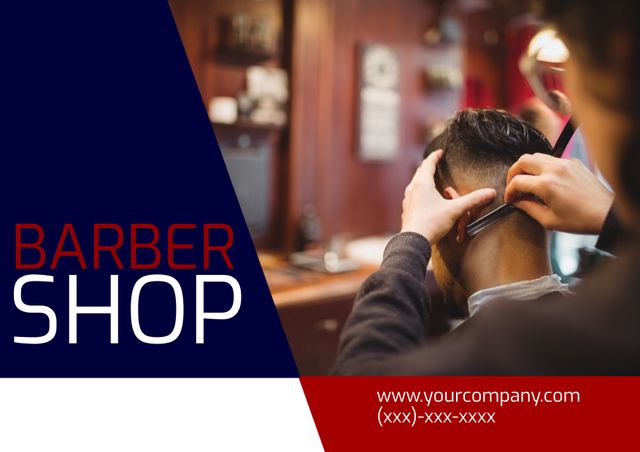 Close-Up of Barber Providing Precise Haircut - Download Free Stock Templates Pikwizard.com