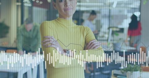 Digital Data Overlay Training Diverse Business Team