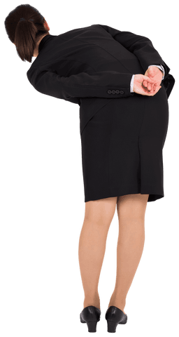 asian businesswoman bending backwards transparent background - Download Free Stock Videos Pikwizard.com