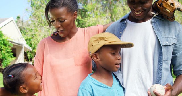 Happy African American Family Enjoying Outdoor Activity - Download Free Stock Images Pikwizard.com