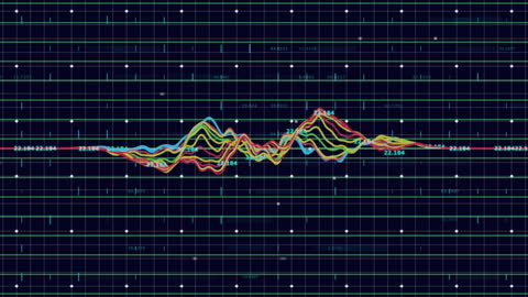 Dynamic Data Visualization in Digital Interface Background