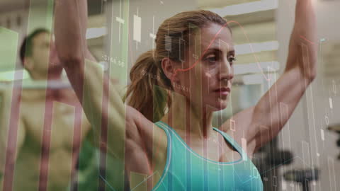 Technologically Enhanced Fitness Routine in Modern Gym