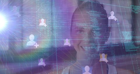 Human connections in digital network interface