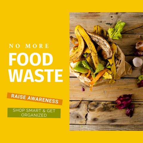 raising awareness on food waste and smart shopping - Download Free Stock Templates Pikwizard.com