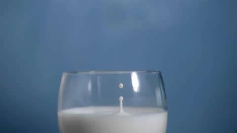 Milk Drop Splashing in Air Creating Captivating Art