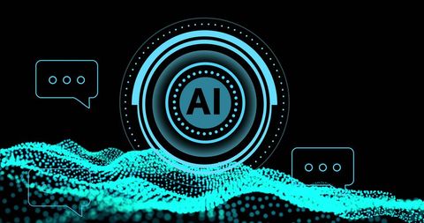 AI Data Processing and Digital Interface with Chat Bubbles - Download Free Stock Images Pikwizard.com