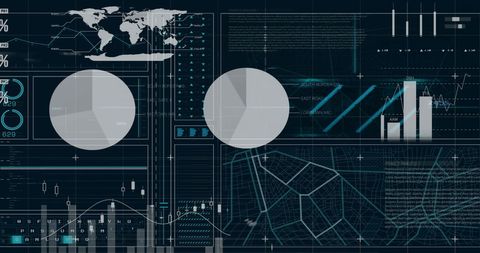 Global Data Visualization with Maps and Graphs - Download Free Stock Images Pikwizard.com