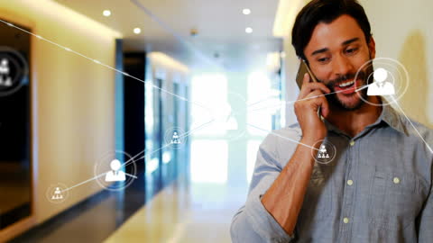 Business Professional Communicating in Networked Environment