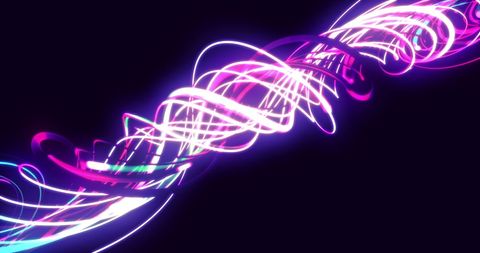 Colorful Light Trails on Black Background - Download Free Stock Images Pikwizard.com