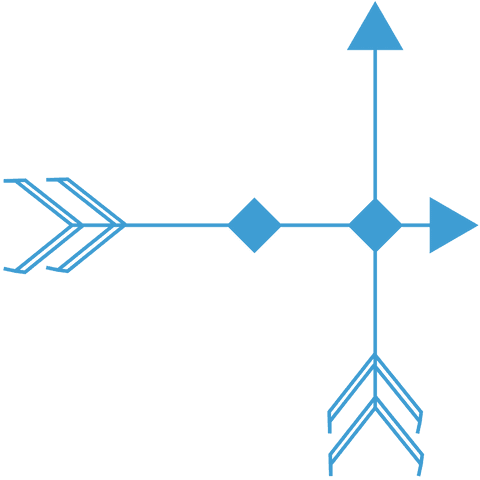 Blue Transparent Crossed Arrows Vector Illustration - Download Free Stock Videos Pikwizard.com