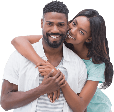 smiling couple embracing on bluetooth cat ear headphones with translucent bluetooth cat bar - Download Free Stock Videos Pikwizard.com