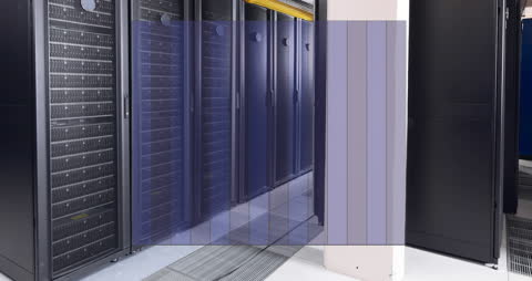 Digital Animation of Data Processing in Server Room