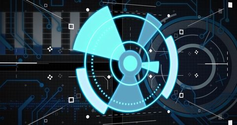 Futuristic Data Processing Interface with Security Elements - Download Free Stock Images Pikwizard.com