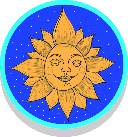 transparent sunface art on starry transparent background - Download Free Stock Videos Pikwizard.com