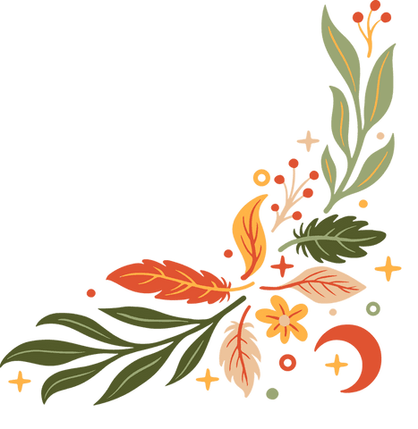 Colorful Botanical Corner Design with Transparent Background - Download Free Stock Videos Pikwizard.com