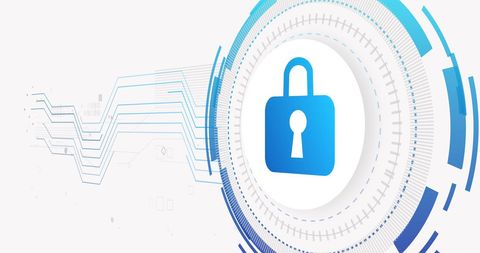 Tech Cybersecurity Technology with Digital Padlock Illustration - Download Free Stock Images Pikwizard.com