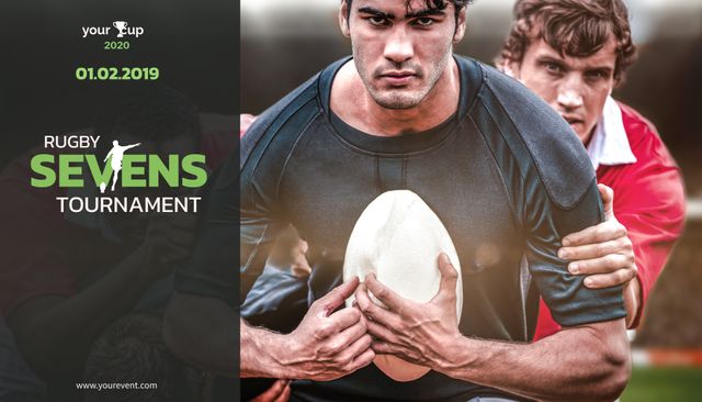 Rugby Sevens Tournament Advertisement with Action-Packed Play - Download Free Stock Templates Pikwizard.com