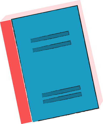 colorful notebook illustration on transparent background - Download Free Stock Videos Pikwizard.com