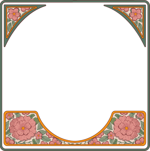 vintage botanical floral border displaying pink flowers on transparent background - Download Free Stock Videos Pikwizard.com