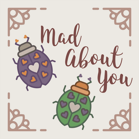 mad about you bug illustration with hearts on transparent background - Download Free Stock Videos Pikwizard.com