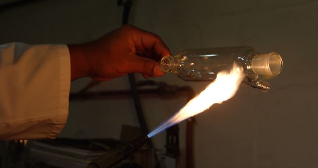 Glassblower Crafting with Precision and Heat - Download Free Stock Images Pikwizard.com