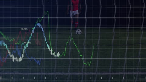 Dynamic Blend of Soccer and Financial Data Illustrating Economy
