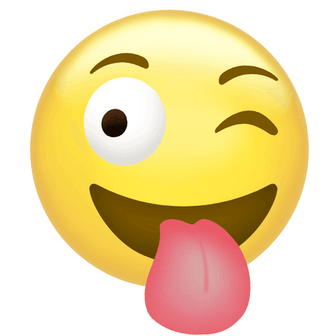 Playful Winking Emoji Sticking Tongue Out with Transparent Background - Download Free Stock Videos Pikwizard.com