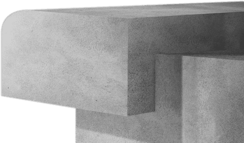 close-up of smooth concrete corner structure on transparent background - Download Free Stock Videos Pikwizard.com