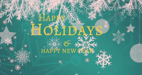 Holiday Season Festive Snowflake Banner Design