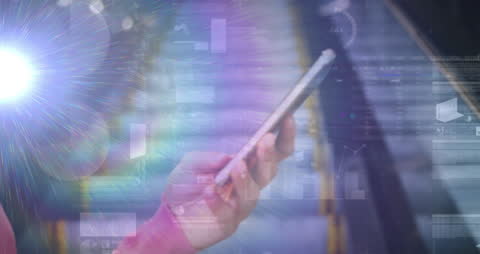 Digital data processing with smartphone interaction