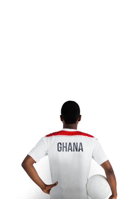 Transparent Background Ghana Football Player Holding Ball - Download Free Stock Videos Pikwizard.com