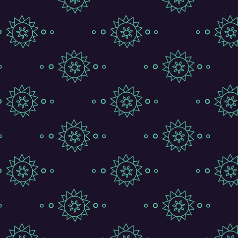 Stylized Floral Imprint Repeating Pattern on Transparent Background - Download Free Stock Videos Pikwizard.com