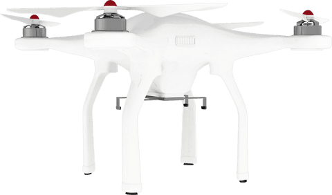transparent white quadcopter drone from side view - Download Free Stock Videos Pikwizard.com