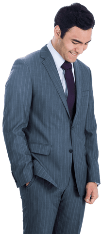 Happy Businessman in Suit Isolated Transparent Background