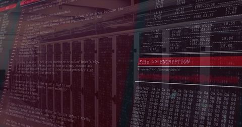 Cybersecurity Encryption and Data Protection Concept