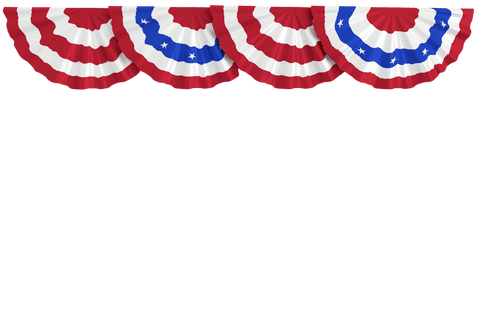 transparent patriotic red white blue bunting with stars - Download Free Stock Videos Pikwizard.com