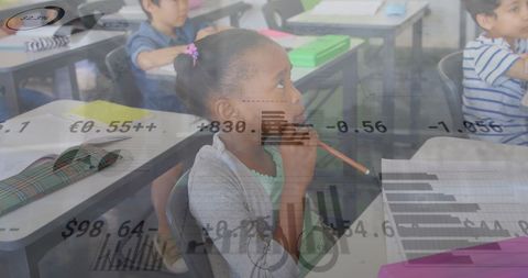 Innovative Learning Concept with Diverse Students and Data Overlay - Download Free Stock Images Pikwizard.com