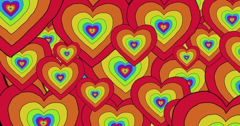 Colorful Rainbow Hearts Celebrating LGBTQ Pride and Equality - Download Free Stock Images Pikwizard.com