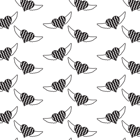 flying hearts with wings seamless pattern transparent background - Download Free Stock Videos Pikwizard.com