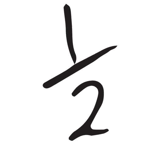 Transparent Background Half Symbol in Black Illustration - Download Free Stock Videos Pikwizard.com