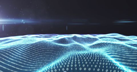 Digital Binary Wave and Global Cloud Computing - Download Free Stock Images Pikwizard.com