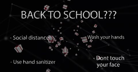 Back to School Graphic with Safety Tips and Digital Network - Download Free Stock Images Pikwizard.com