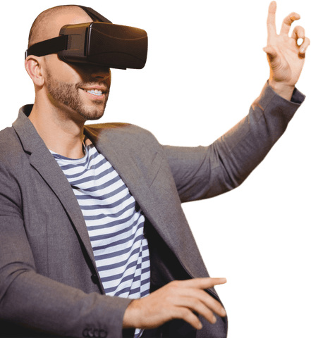 transparent virtual reality experience with immersive enthusiasm - Download Free Stock Videos Pikwizard.com