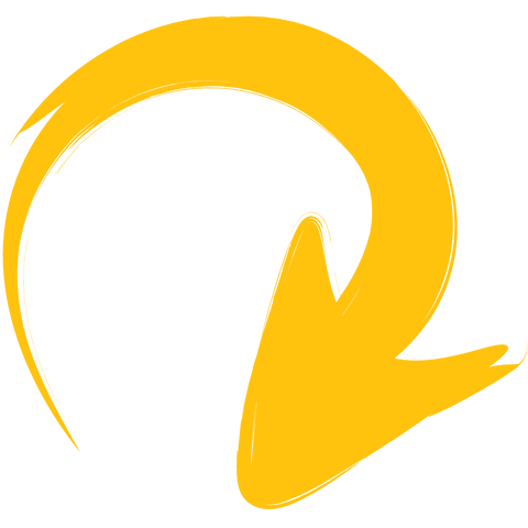 Yellow Twisted Arrow Graphic on Transparent Background for Directions - Download Free Stock Videos Pikwizard.com