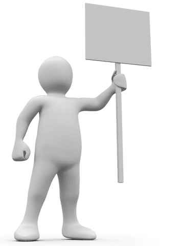 person silhouette with blank banner on transparent background - Download Free Stock Videos Pikwizard.com