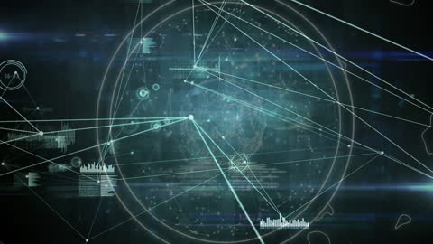 Animated Global Network of Connections in Digital Sphere