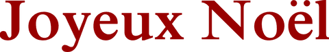 Joyeux noël red text on transparent background