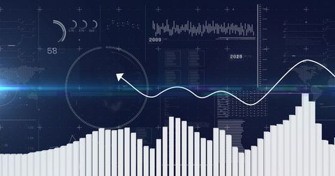 Digital Data Visualization in Global Business Context - Download Free Stock Images Pikwizard.com